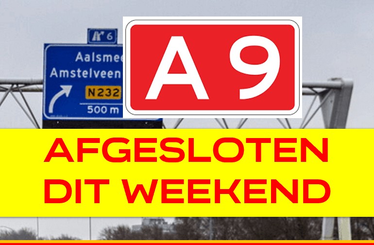 A9 hele weekend afgesloten