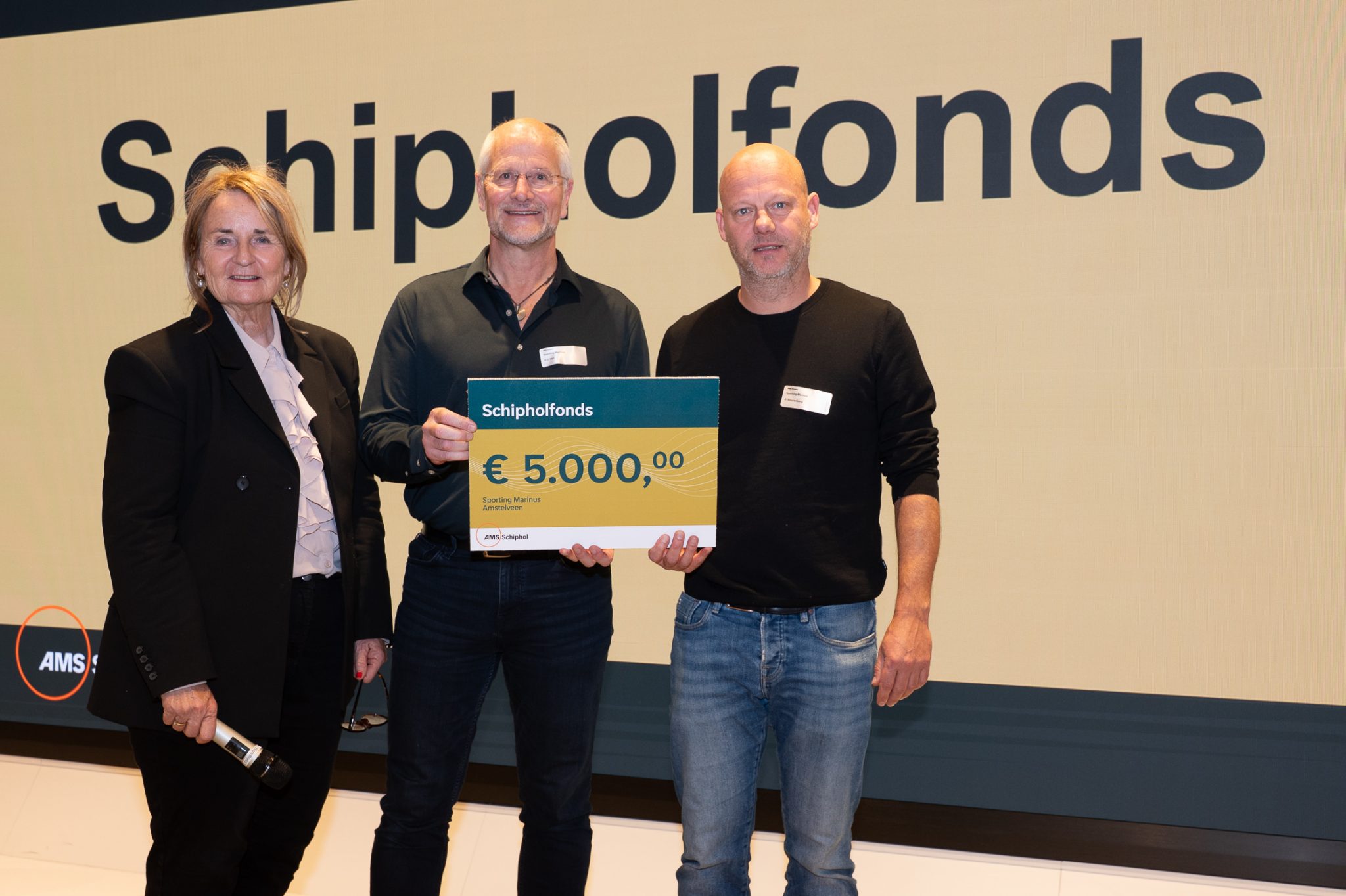 SPM ontvangt donatie van 5000,- van Schipholfonds