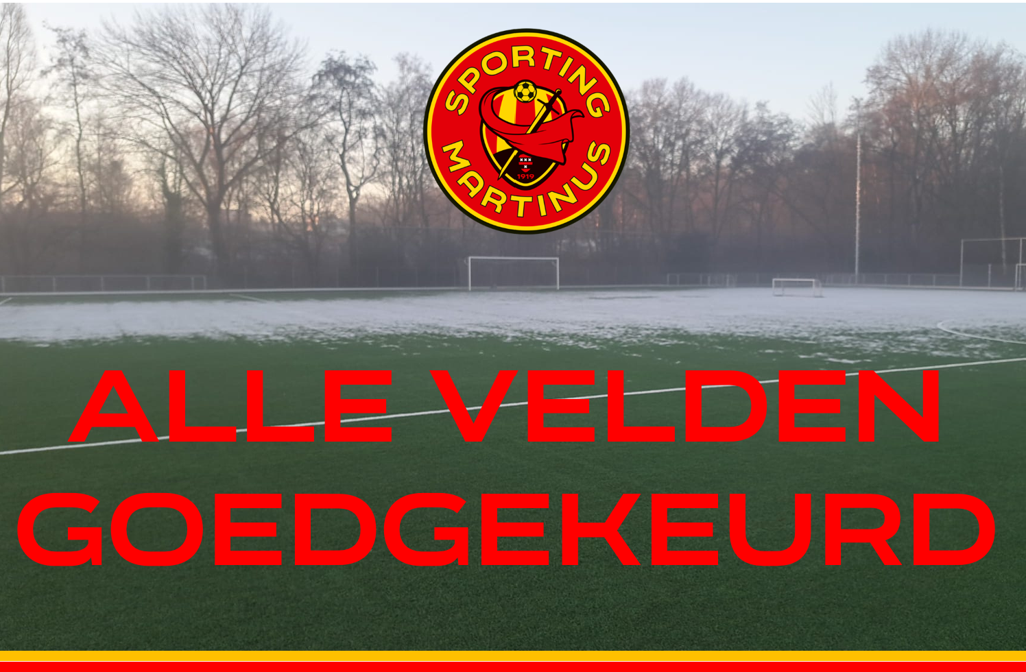 Alle velden weer goedgekeurd