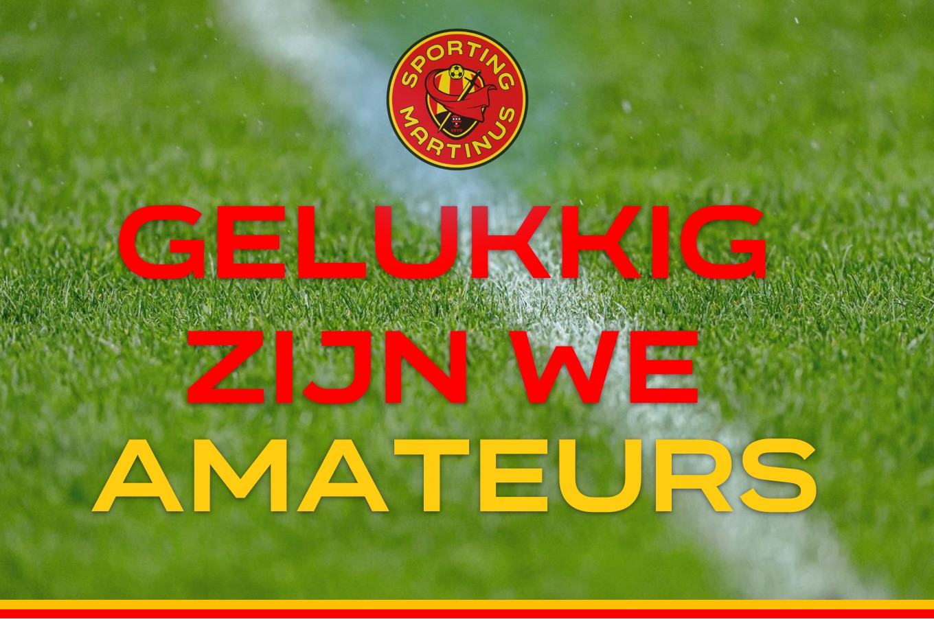 Stelletje amateurs om trots op te zijn