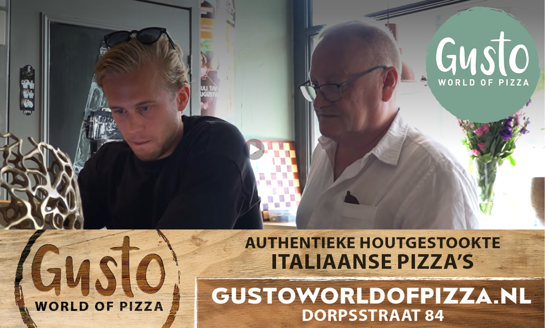 Trouwe clubsponsor Restaurant Gusto 10 jaar