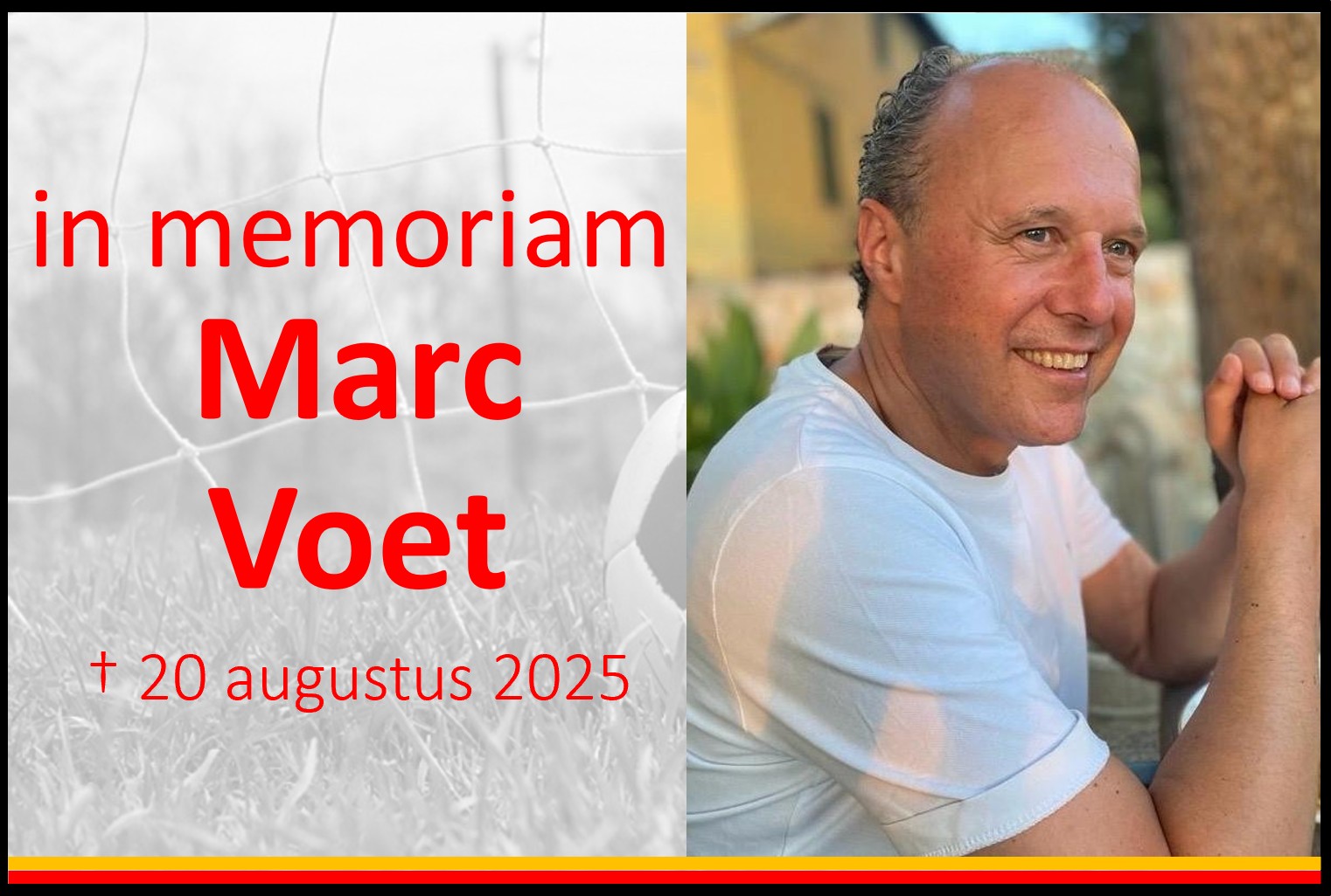 In memoriam: Marc Voet (52) overleden