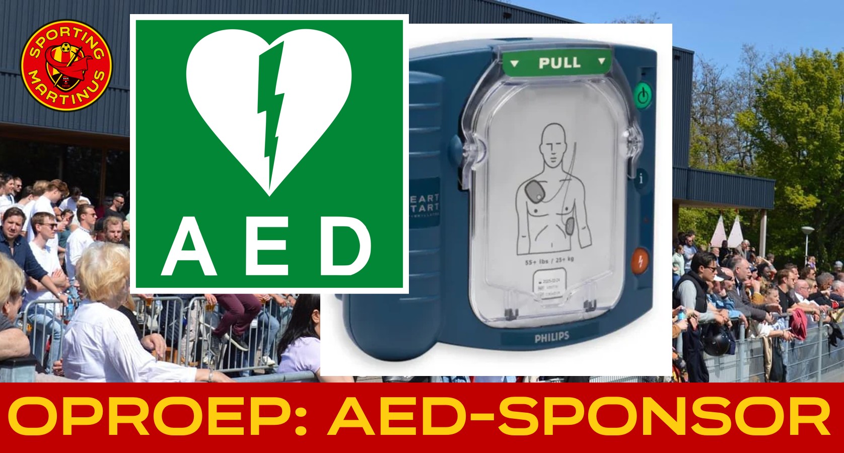 Oproep: AED-sponsor gezocht