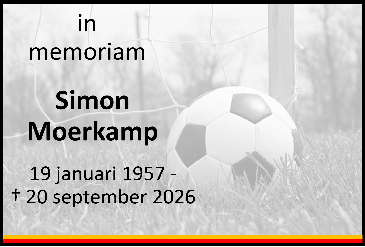 In memoriam: Simon Moerkamp