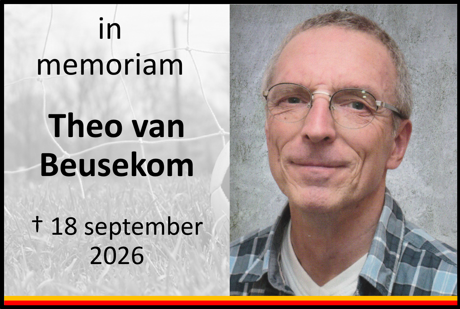 In memoriam: Theo van Beusekom  † 18 september  2026
