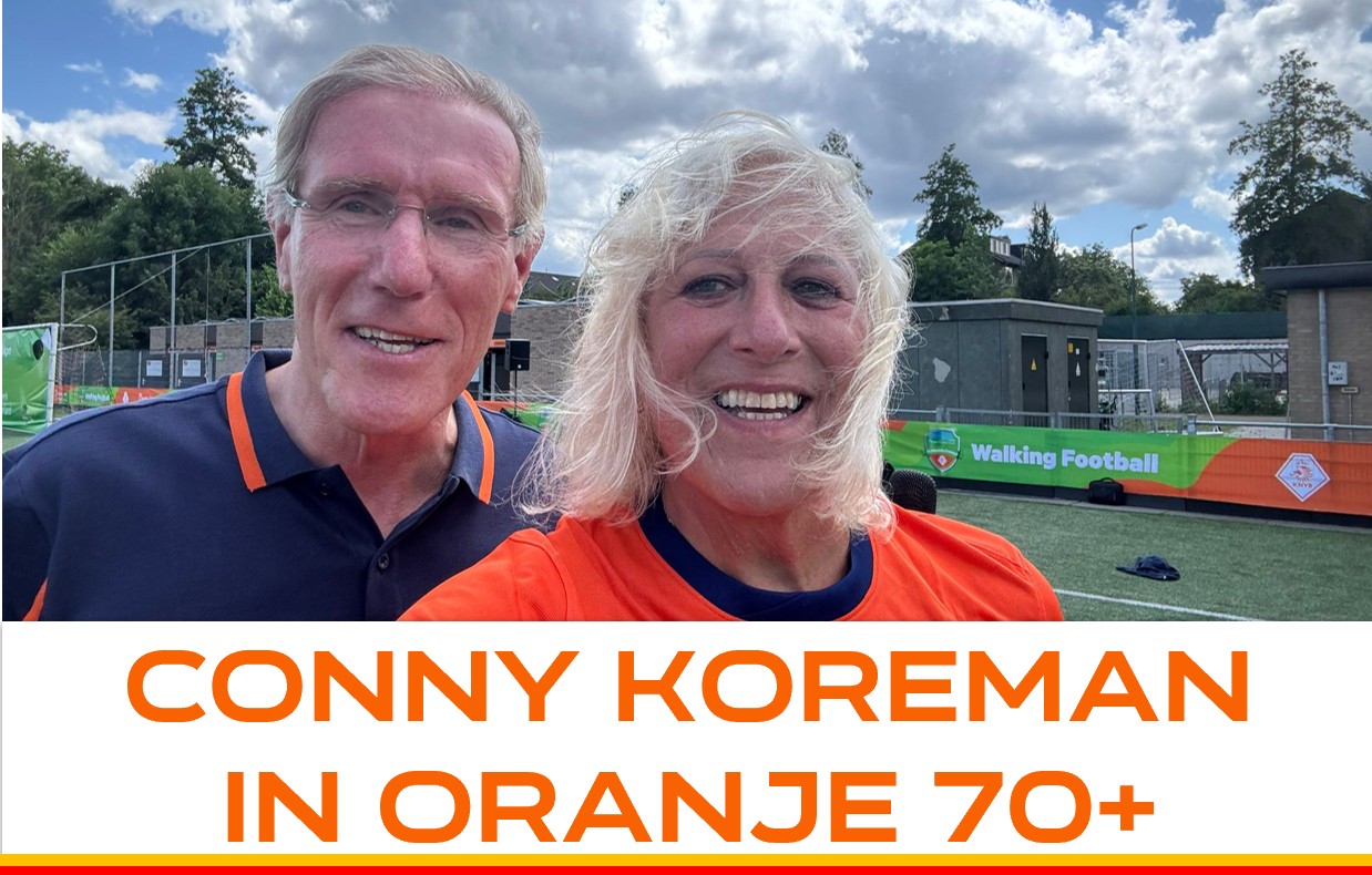 Conny Koreman geselecteerd voor Oranje 70plus  WF