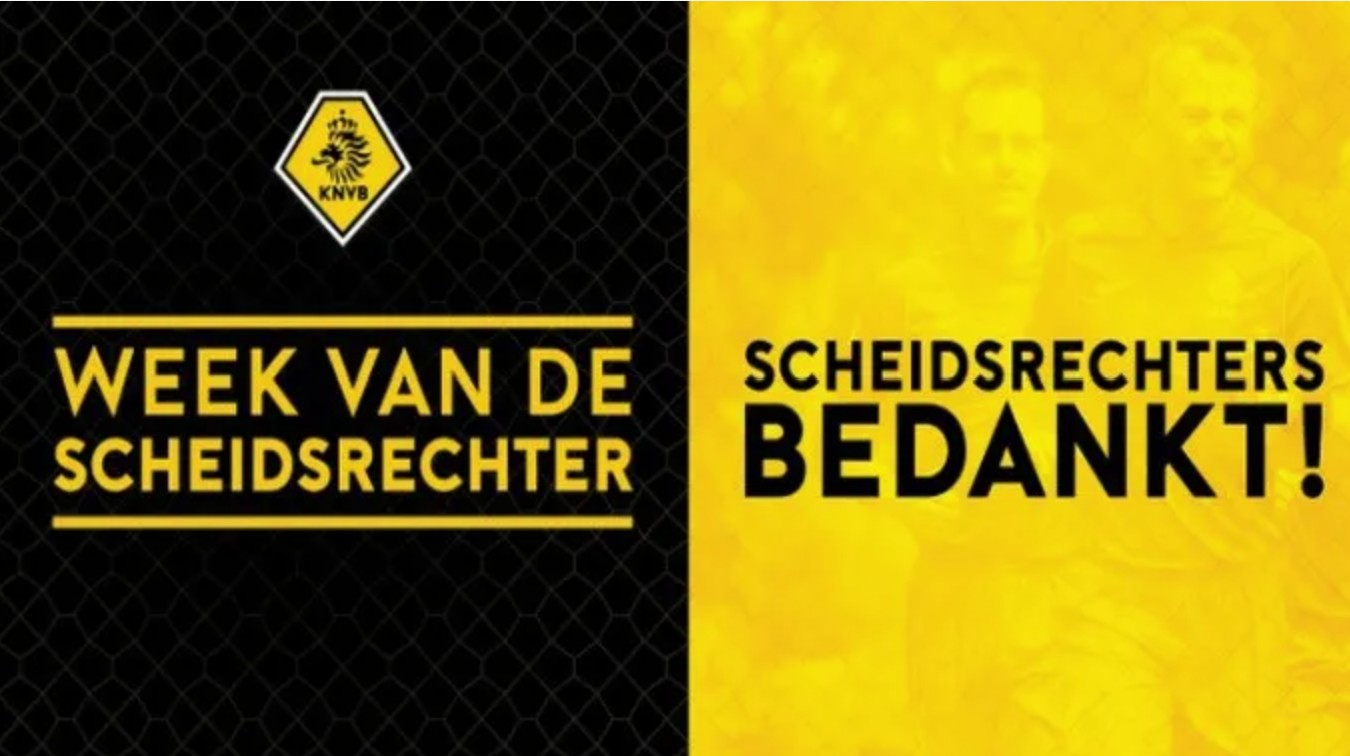 Scheids bedankt!! Zonder jullie geen voetbal
